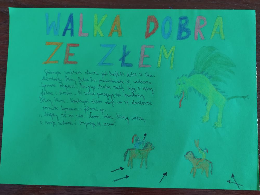 Kartka z albumu Filipa Zioka klasa 5d